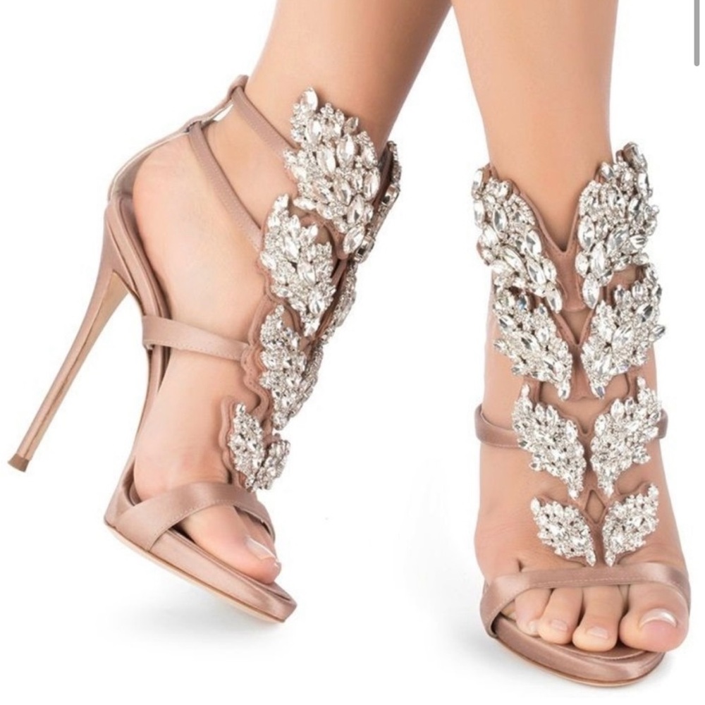 Giuseppe Zanotti Cruel Crystal Embellished Heels